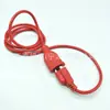 Cable de extensión de enchufe macho y hembra de tres polos americano Cable de alimentación hembra de calibre americano Cable de extensión de enchufe de toma de corriente americano