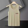 Chaleco de Verano para Hombre de Comercio Exterior Camiseta de Manga Corta a la Moda Chaleco Deportivo de Fitness con Obstáculos Camiseta sin Mangas para Hombre