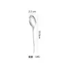 Cuchara de Acero Inoxidable para Uso Doméstico, Cuchara de Mango Largo, Cuchara Simple para Café, Cuchara para Comer de Niños, Cuchara para Revolver, Cuchara de Comedor de Fábrica, Cuchara para Alimentar