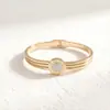 Nueva pulsera especial de acero de titanio de moda europea y americana para mujer, personalidad abierta, temperamento, moda versátil, pulsera para mujer