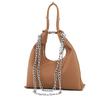 Bolso de hombro retro de gran capacidad, popular, de moda 2023, nuevo, con cadena, color sólido, informal, sencillo, para mujer