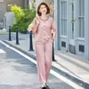 Traje Nuevo Estilo de Manga Corta para Madres, Moderno y Casual, Ropa para Mujeres de Mediana Edad y Mayores, Camisa Suelta de Talla Grande para Correr, 40-60 Años, Verano