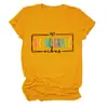 Amazon eBay Estación Europea Moda Casual Cómoda Vibes de Segunda Mano para Mujer Camiseta de Cuello Redondo de Manga Corta