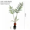 Plantas verdes artificiales, helecho cabeza de mono, helecho dorado, helecho estilo Zen, plantas verdes para oficina y sala de estar, plantas en maceta de pie, adornos de decoración para entrada