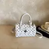 Bolsa Pequena de Bolinhas com Renda para Mulheres 2026 Novo Estilo Doce Bolsa de Mão Formato Almofada Textura de Moda de Verão Bolsa Transversal