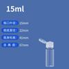 50 100ml botella de plástico transparente con tapa abatible botella portátil de gel antibacterial para manos sin enjuague botella cosmética para loción