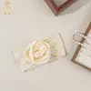 Diadema de Atmósfera Navideña de Venta Caliente Transfronteriza Accesorios para el Cabello Niños Color Sólido Alta Calidad Pétalo de Rosa Diadema de Nylon