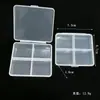 Caja de plástico transparente extraíble para diversos elementos, caja de almacenamiento para aparejos de pesca, caja de accesorios de joyería, caja de plástico.