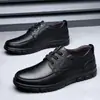 Zapatos para Hombre, Antideslizantes, Impermeables y a Prueba de Aceite, Zapatos de Cocina para Chef para el Trabajo, Zapatos Casuales de Cuero Resistentes al Desgaste, Zapatos de Trabajo para Hombre de Primavera y Otoño