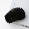 Pinza para Cola de Caballo Anticolapso de Piel de Conejo Maillard Rex Pinza Banana de Piel Otoño e Invierno No Daña el Cabello Pinza de Arco Rellena para Cola de Caballo Alta Pinza para el Cabello