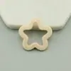 Estrella de Cinco Puntas Calada de Acrílico Color Sólido 3 cm Agujero para Colgar Pendientes Colgantes DIY Accesorios de Joyería Llavero Colgante para Bolsos
