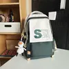 Mochila Masculina Casual Simples para Estudante Universitário e do Ensino Médio Mochila Masculina Ins Tendência Moda Versátil Mochila de Viagem Feminina