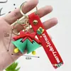 Llavero Navideño Transfronterizo Colgante Caja Sorpresa Papá Noel Muñeco de Nieve Árbol de Navidad Llavero Navideño Colgante Pequeño