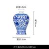 Vaso Cerâmico de Jingdezhen Decalque Moldura Antiga Vaso Decorativo Cerâmico Sala de Estar Cerâmica Vaso de Cerâmica