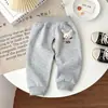 Pantalones con Abertura Inferior para Bebés Niños, Primavera, Otoño e Invierno, Forro Fino de Felpa, Ropa Exterior, Pantalones con Abertura Inferior para Bebés, Pantalones Deportivos para Niños, Felpa Integrada, Niñas