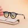 2026 Nuevas Gafas de Sol de Moda Europeas y Americanas con Montura Redonda para Mujer, Pin Personalizado de Propionato Gafas de Sol Versátiles con Protección Solar para Mujer Transfronterizas