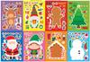 CM2407006 desenho animado infantil bonito dos desenhos animados Natal boneco de neve alce material pai-filho adesivo de quebra-cabeça interativo