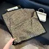 Pañuelo de Seda 70 Cuadrado Moda Coreana de Alta Gama Versátil Profesional Seda Sintética Pequeño Pañuelo de Cuello Estampado Retro Pañuelo de Seda para Mujer