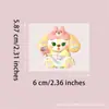 Pegatinas de cristal UV de cachorro conjunto Sanrio Vasos de vidrio para manualidades Papelería Pegatinas decorativas rasga que se pega logo de cristal