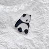 Nuevo y lindo broche de panda de dibujos animados, insignia de metal para pareja de hombres y mujeres, bolso de estudiante, accesorios, ramillete