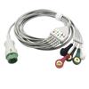 Compatible con accesorios para monitor de derivaciones ECG Mindray T5 integrado de 12 pines 3 derivaciones estándar estadounidense botón ECG exportación transfronteriza