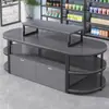 Góndola de exhibición para isla de supermercado y tienda de conveniencia, estante, exhibidor para snacks, papelería, exhibidor de productos de múltiples niveles y expositor de flujo continuo