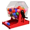 Máquina de Lotería Manual de Tambor Giratorio Caja de Lotería Máquina de Lotería Rueda de la Fortuna Tipo 50 Bola de 4 cm Producto Nuevo