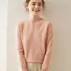 Baicai Rong 2026 Outono/Inverno Novo Tricô de Caxemira Camada Base Manga Longa Gola Redonda Solto Fashionável Versátil Suéter Quente