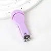 Cortador de Unhas Colorido Macaron Fofo, Tesoura de Unhas Colorida Doce Criativa, Cortador de Unhas Portátil para Manicure em Casa, Anti-Salpicos