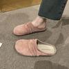 Mules de Mujer Estilo Birkenstock con Suela Gruesa, Novedad Verano 2025, Retro, Puntera Redonda, Versátiles, Estilo Bosque, Mules con Talón Abierto