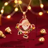 Colar, um best-seller transfronteiriço, design de árvore de Natal com cravação de zircônia, moderno e versátil, joia de alta qualidade para mulheres, direto do fabricante
