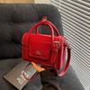 Bolso Pequeño Exterior Individual de Gama Alta para Mujer Primavera y Verano Versátil 2025 Nuevo Moderno Súper Popular Bolso Cruzado Estilo Coreano Bolso Cuadrado Pequeño