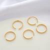 Anel de retenção cor de ouro 14K anel DIY feito à mão material para joias acessórios de anel ajustável em forma de 8