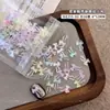 Decoraciones para Uñas con Forma de Lazo Hielo Transparente Nuevo Dopamina Cinta Fluida 3D Lazo de Corbata Resina Pedrería Uña Postiza Decoración