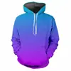 Sudadera con capucha de gradiente transfronteriza para hombre y mujer, sudadera con capucha con estampado tie-dye