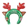 Tiara de Natal de Desenho Animado Brinquedo Infantil Festa de Aniversário Bola de Pulso Bastão de Mão Decoração de Cena Balão de Folha de Alumínio
