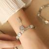 [Sombra de Mariposa de Bambú Verde] Mesa de Loto Pulsera China Nueva para Mujer Diseño de Nicho de Lujo Ligero Exquisita Pulsera Nueva 2025