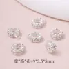 Cuentas Espaciadoras de Circonita Chapadas en Oro de 14K, Cuentas Espaciadoras de Circonita de Tres Vías, Conservación del Color, Pulsera de Cuentas Espaciadoras Hecha a Mano para Bricolaje, Accesorios de Joyería