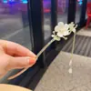 Ciervo Blanco Mismo Estilo Flor de Magnolia Pasador Estilo Antiguo Súper Hada Borla Pasador Pasador Elegante Hanfu Pasador Cabeza que se Mueve