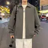 Chaqueta de Trabajo Casual Holgada de Retazos Desestructurados de Moda para Hombre Primavera/Otoño Solapa de Piloto Conjunto para Pareja Chaqueta de Béisbol
