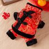Otoño e Invierno Perro Ropa de Año Nuevo Estilo Chino Perro Pequeño Ropa de Año Nuevo Festivo Gato Algodón Ropa Chaleco Mascota Ropa Tang