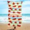 Toalha de praia de microfibra tamanho grande, toalha de viagem sem areia, secagem rápida e absorvente, adequada para piscinas