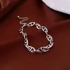 Pulseira com Pingente Oval de Zircônia Estilo Medieval, Exquisita, Fashion, Pulseira de Luxo, Tendência, Versátil, Joia de Nicho para Mulheres