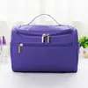 Bolsa de Maquiagem Transfronteiriça Mais Vendida, Grande Capacidade, Bolsa de Higiene Pessoal Portátil para Viagem com Gancho, Bolsa de Armazenamento Multifuncional em Tecido Oxford Impermeável