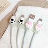 Adecuado para Apple Iphone15/14Pro Cable de Datos para Carga de Teléfono Móvil Cubierta Protectora Dispositivo Rectangular Creativo para Morder Cables