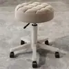 Taburete Giratorio con Respaldo Elevable para Salón de Belleza Silla de Barra Silla de Maquillaje Silla para el Hogar Barbería Silla para Uñas Peluquería