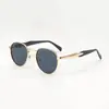 Gafas de metal con montura ovalada retro transfronterizas, estilo europeo y americano a la moda, gafas de sol personalizadas para mujer, gafas de sol para conducir para hombre