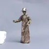 Figura de latón Guo Moveruo, Adorno de cobre, Artesanías metálicas estilo chino vintage, Decoración de escritorio, Pieza de exhibición de retrato creativo