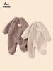 Mono de Felpa Engrosado para Bebé Otoño e Invierno, Ropita para Gatear, Ropa Cálida para Exteriores, Chaqueta, Ropa Infantil
