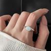 Escuchando el Viento en la Playa~ Anillo de Princesa Sirena con Concha para Mujer, Nuevo Anillo de Tendencia de Nicho 2026, Anillo para el Dedo Índice de Mejor Amiga Estudiante